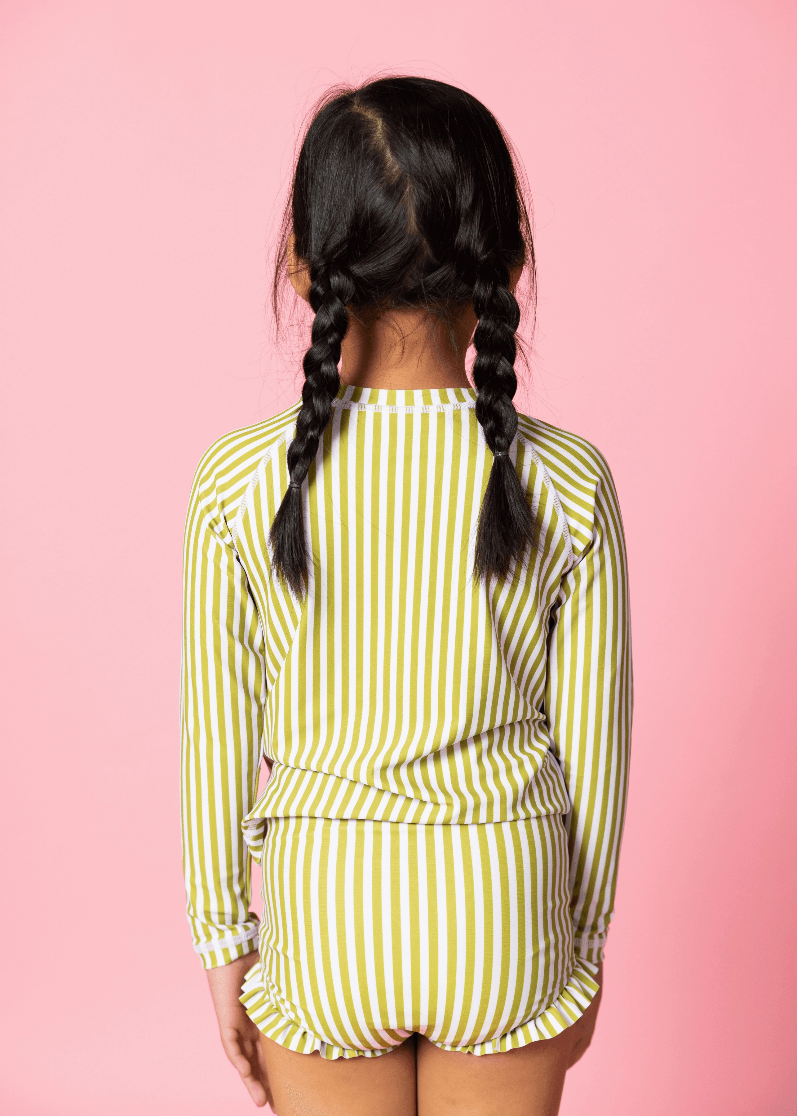 Pear Stripes | Mini Rashguard Top (Unisex)