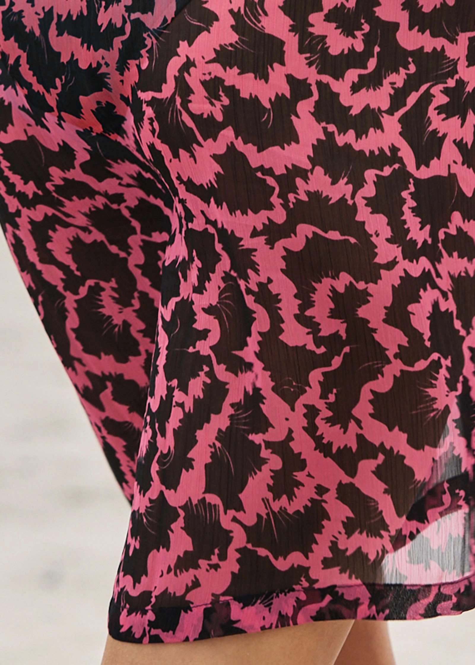 Peek-A-Boo Sleeve Kimono - Summer Slush