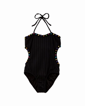 Peixoto Jules Beaded One-Piece cute swimsuits for teen girls, modest teen swimwear