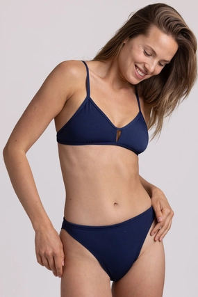 Penny Bikini Bottom - Navy mix and match bikinis, stylish women's bikini options