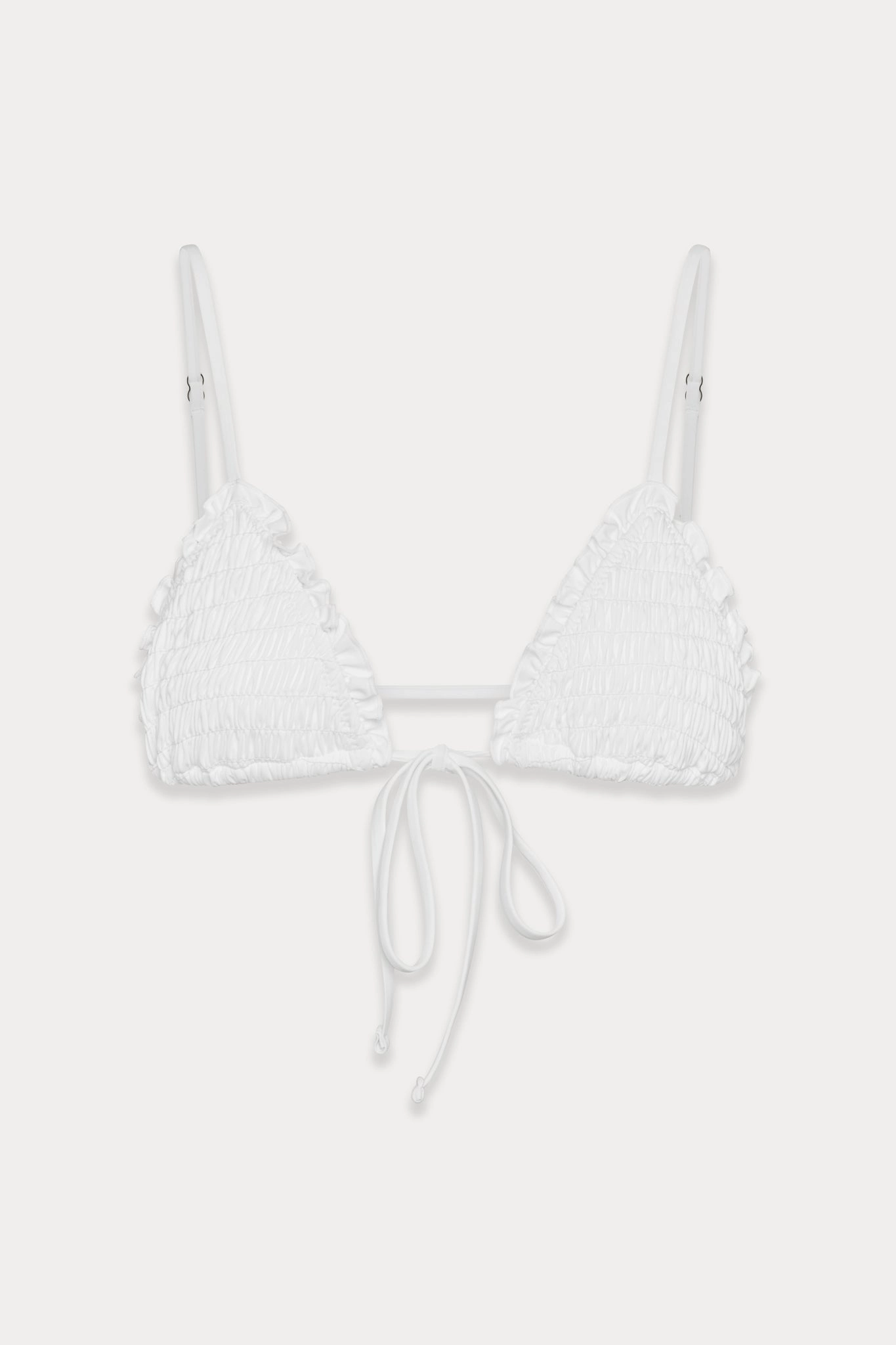Penny Skimpy Triangle Bikini Top - Optic White