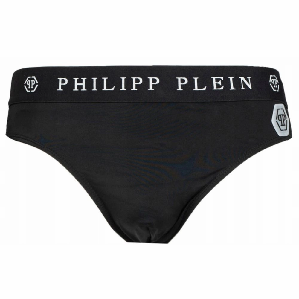 Philipp Plein Sleek Nylon Swim Briefs with Iconic Logo Men's Detail mens beach swimwear, quick dry mens swimsuits