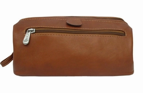 Piel Leather Deluxe Top Frame Traveling Kit Cabin Luggage