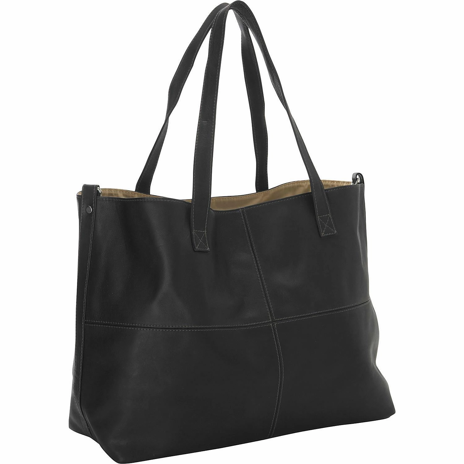 Foldable Travel Bag Piel Leather Large Open Multi-Purpose Tote