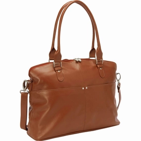 Piel Leather Slim Executive Computer Case High Capacity Travel Bag