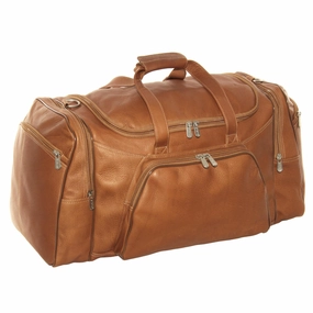 Piel Leather Sports Duffel Business Luggage Carrying Tote