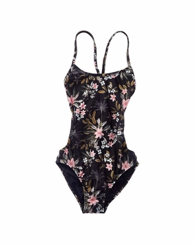 PilyQ Ayah Cutout One-Piece cute swimsuits for teen girls, modest teen swimwear