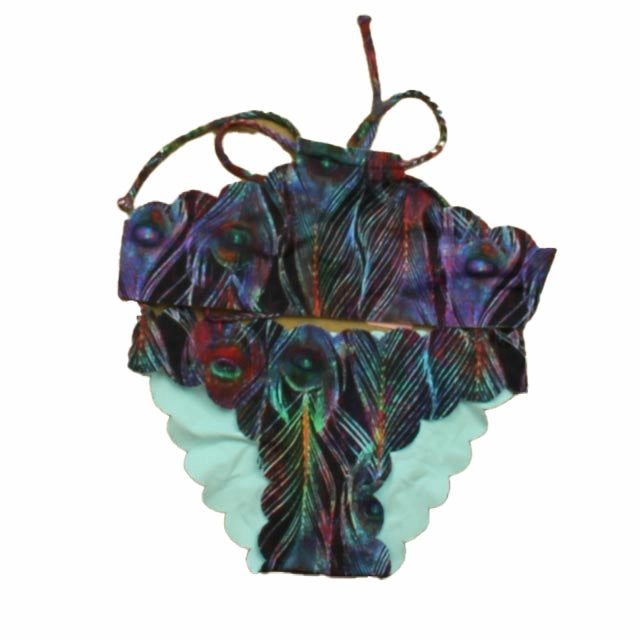 Pilyq Girls Black Multi 2-piece Swimsuit