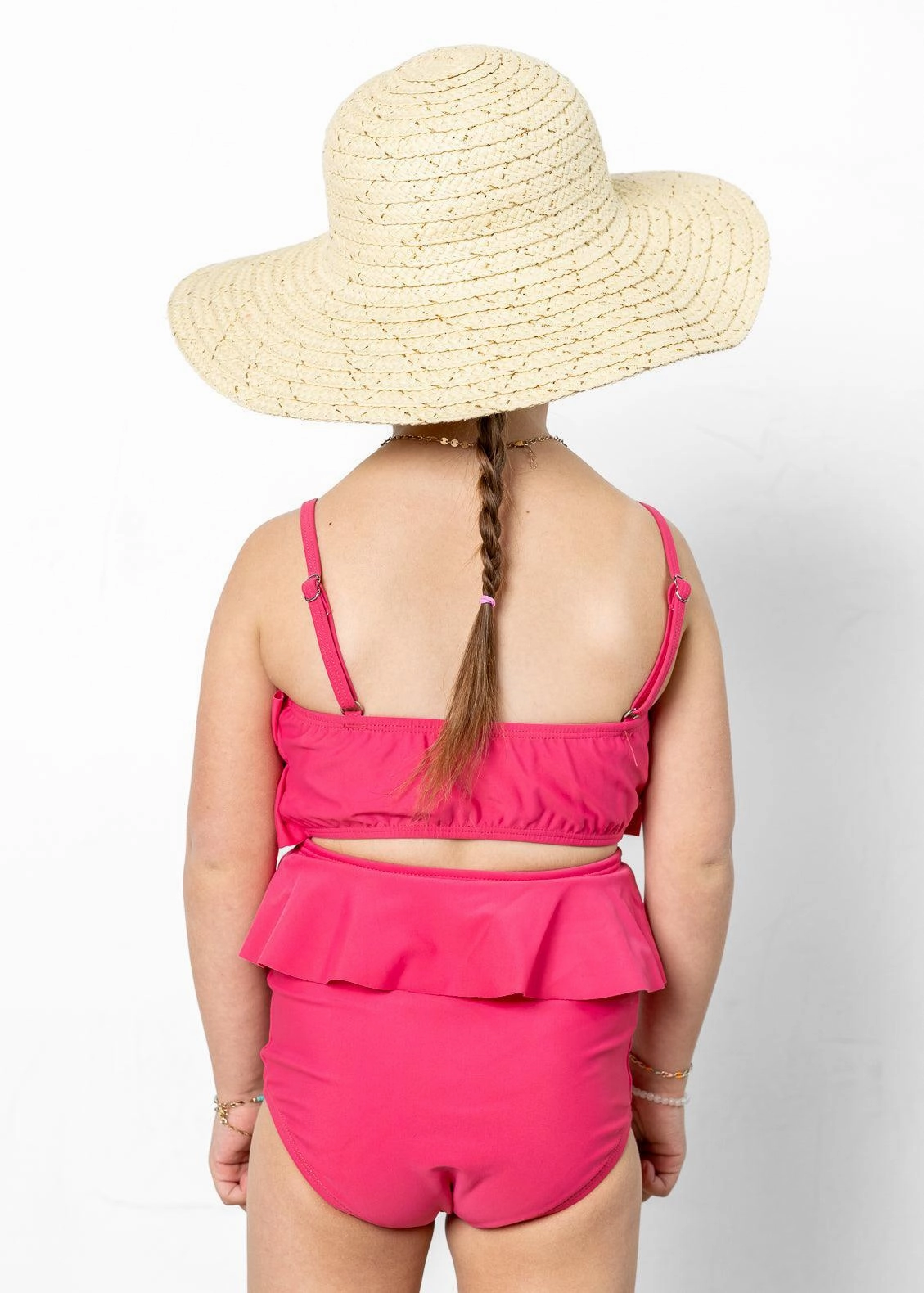 Pink Raspberry | Mini Oversized Ruffle Top