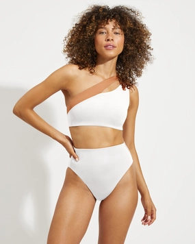 Playa Top - Coconut / Mirage sleek design swimwear for women, minimalist swim styles