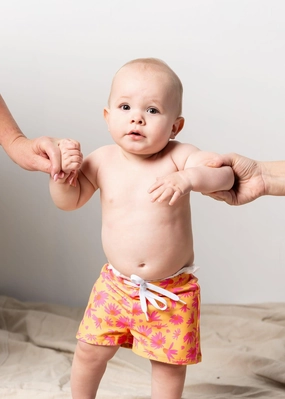 Playful Daisies | Baby Euro Shorts boys summer swimwear, boys rash guard swim sets