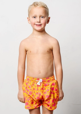 Playful Daisies | Mini Retro Shorties boys summer swimwear, boys rash guard swim sets