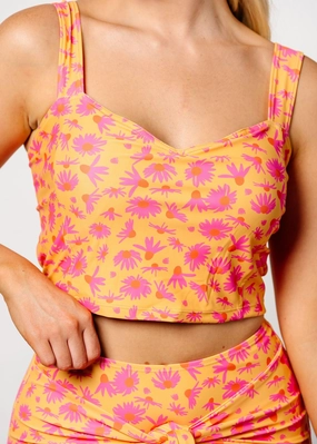 Playful Daisies | Original Latter-Back Top tankini swim tops, adjustable bikini tops