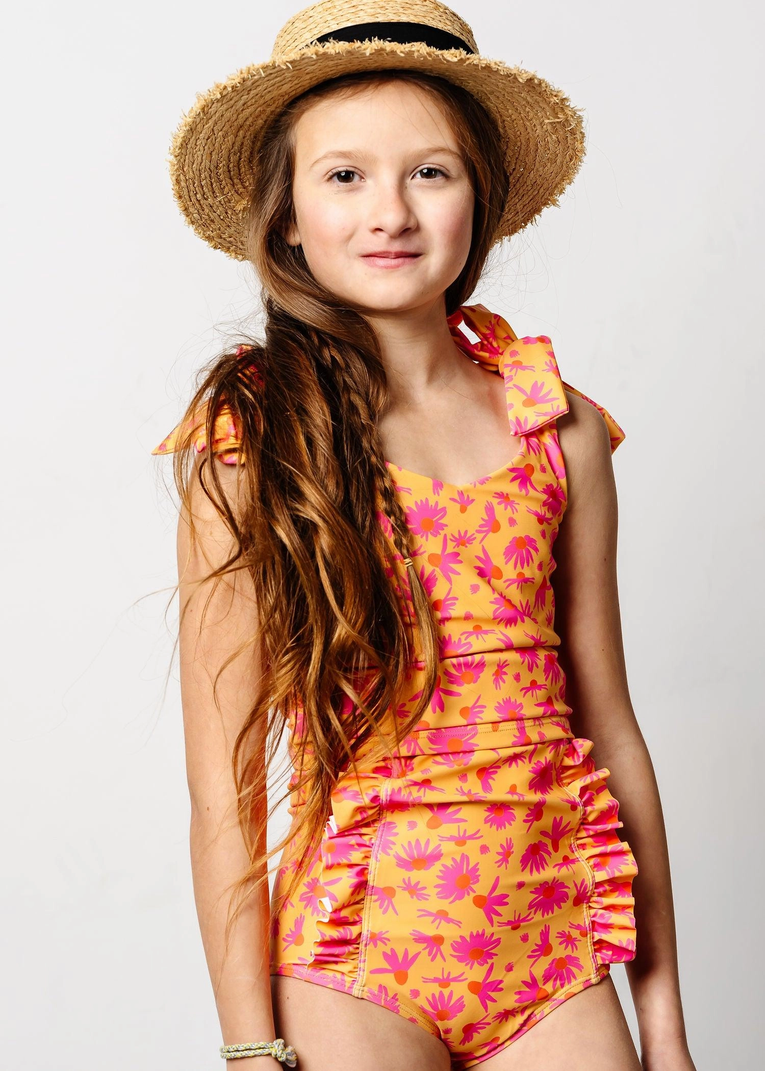 Playful Daisies | Youth Knot Top