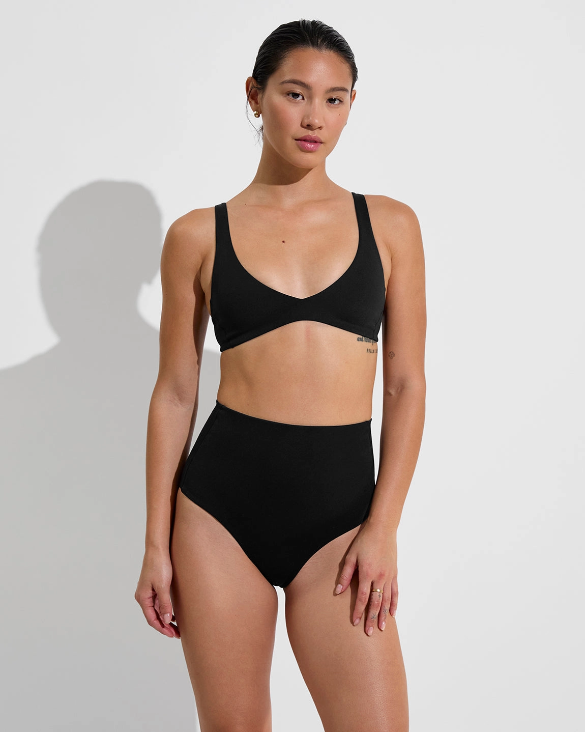 Plunge Top - Jet sleek design swimwear for women, minimalist swim styles