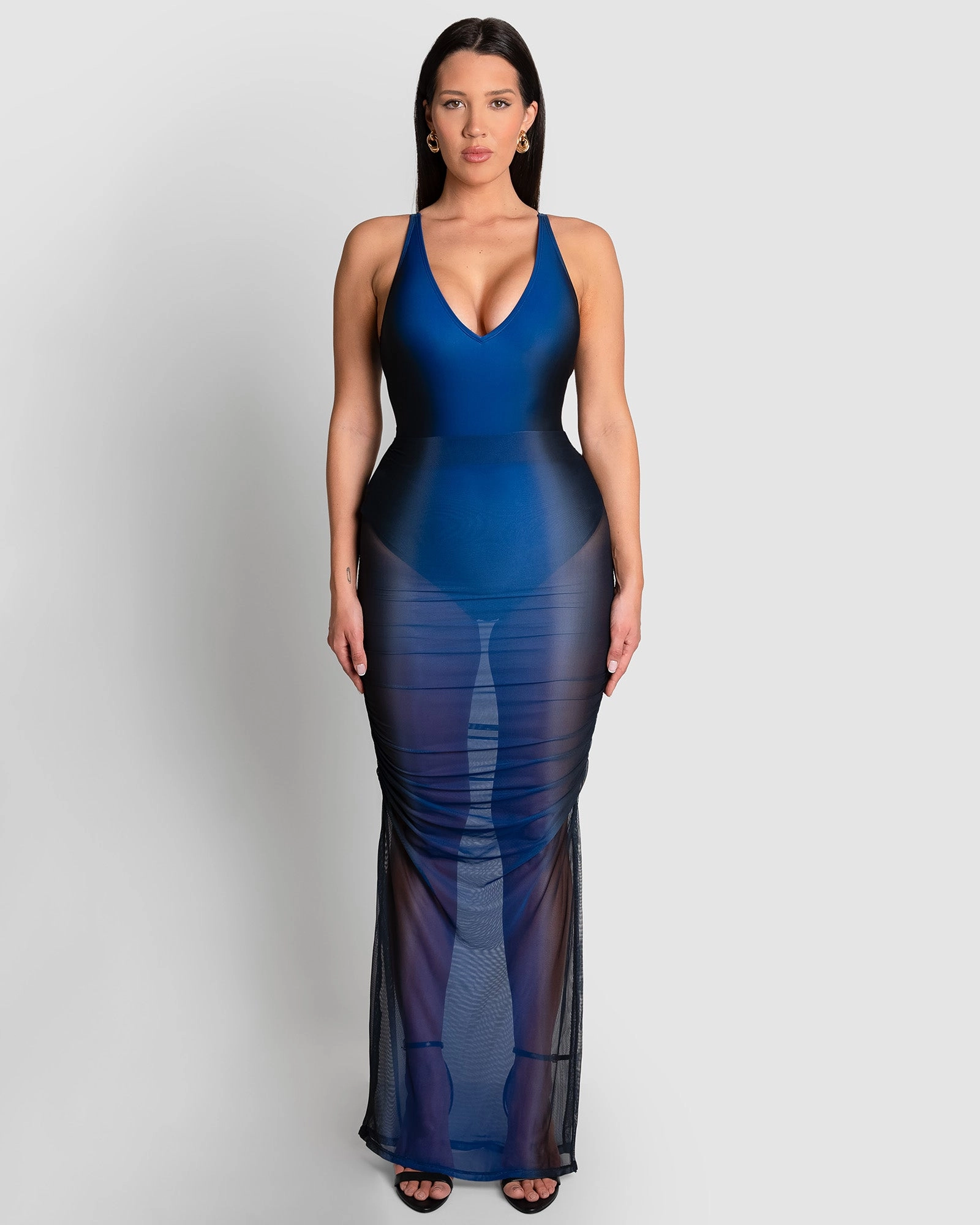 Plungey Cinched Leg - Midnight Ombre