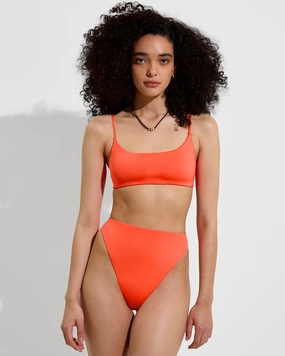 Pool Days Top - Aperol sleek design swimwear for women, minimalist swim styles