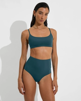 Pool Days Top - Deep End sleek design swimwear for women, minimalist swim styles