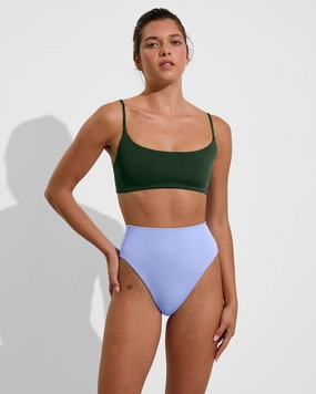 Pool Days Top - Palm sleek design swimwear for women, minimalist swim styles