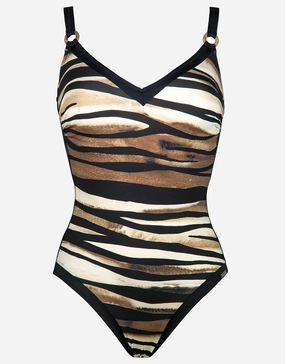 Pool Safari Underwired Swimsuit - Animal tummy control swimwear women, slimming swimsuits
