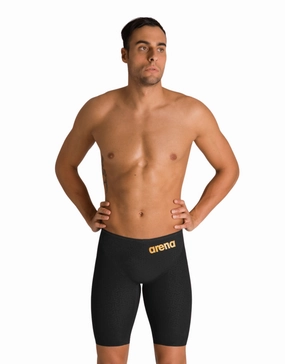Powerskin Carbon Glide Jammer - Black/Gold casual mens swimwear, affordable swimwear for men