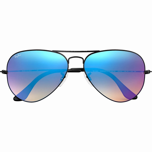 Aviator - Shiny Black Mirror/Blue Gradient Flash Grab Your Deal Today Todays Trending Deals