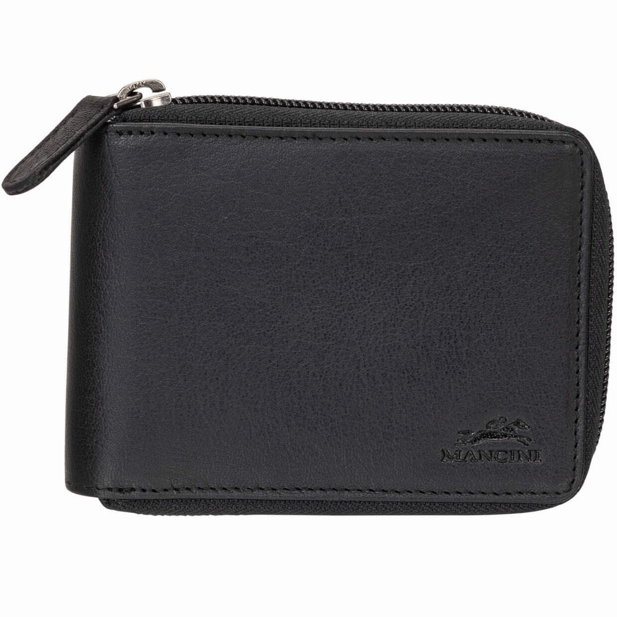 Money Clip Wallet Travel Wallet with Security Mancini Buffalo Rfid Secure Zippered Billfold With Removable Passcase