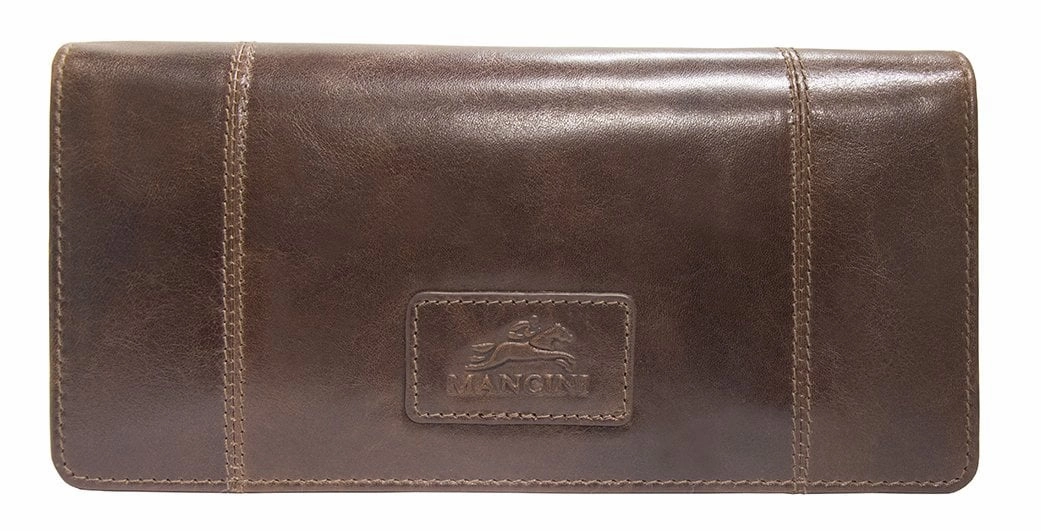 Mancini Casablanca Ladies' Rfid Secure Trifold Wallet RFID Passport Case Anti-Theft Messenger Bag