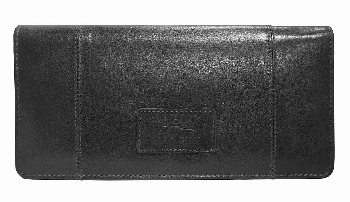 Mancini Casablanca Ladies' Rfid Secure Trifold Wallet Secure RFID Passport Wallet
