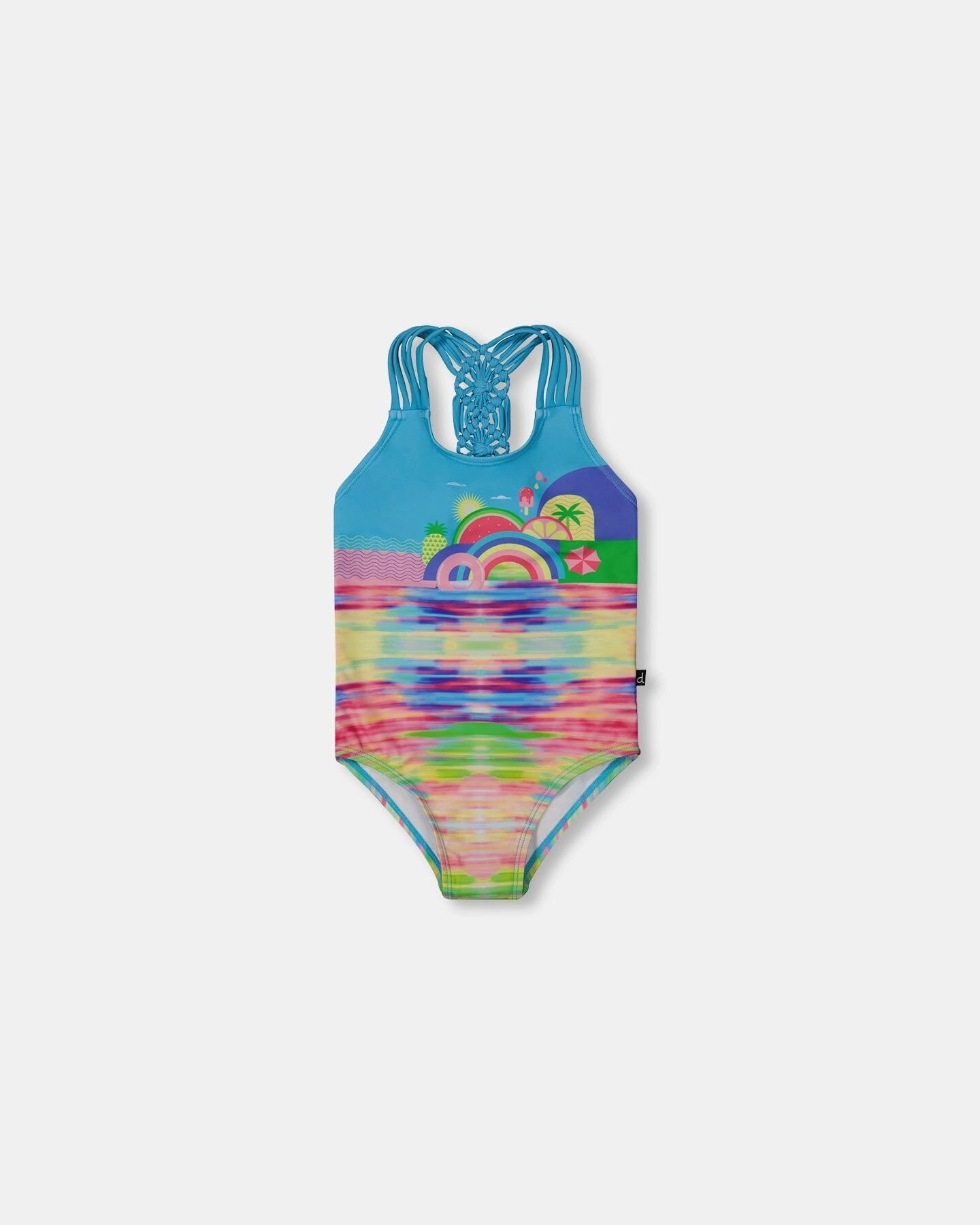 Printed One-Piece Swimsuit Multicolored cute swimsuits for teen girls, modest teen swimwear