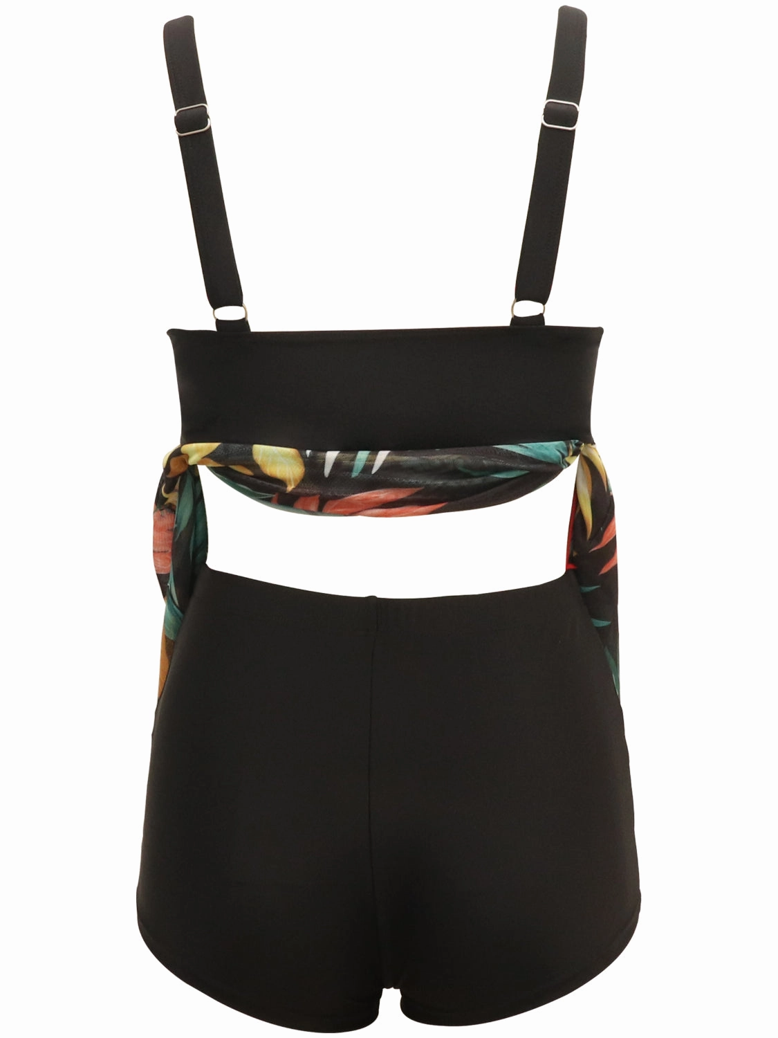Printed Wide Strap Two-Piece Swim Set