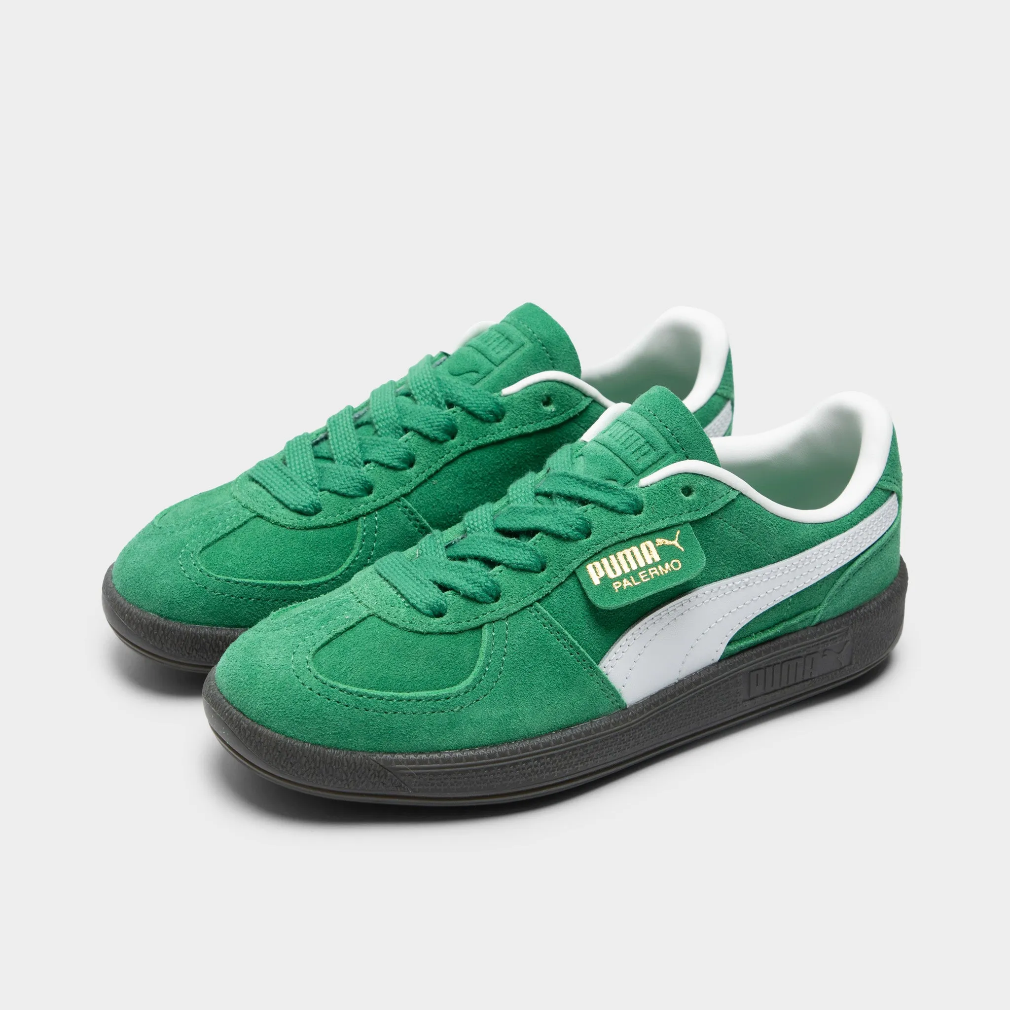 Puma Juniors' Palermo Archive Green / White Puma Shoes