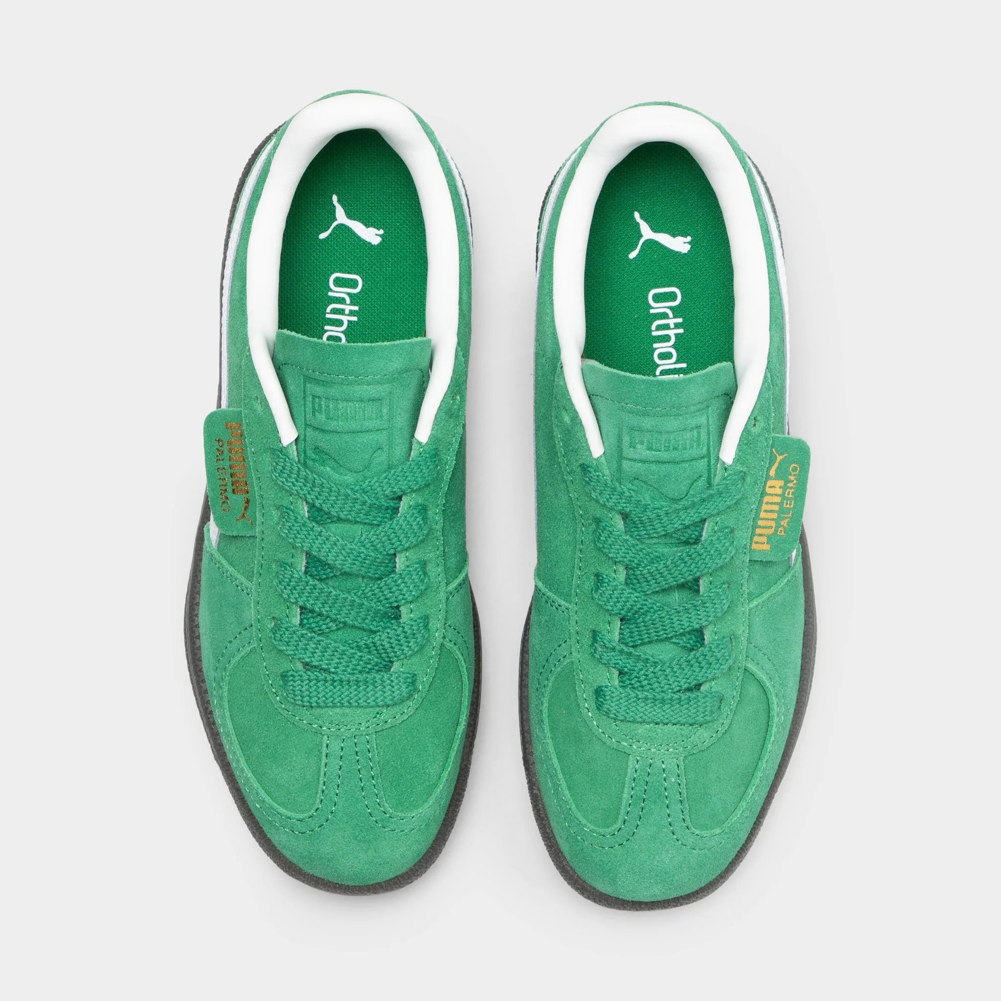 Puma Juniors' Palermo Archive Green / White Puma Shoes
