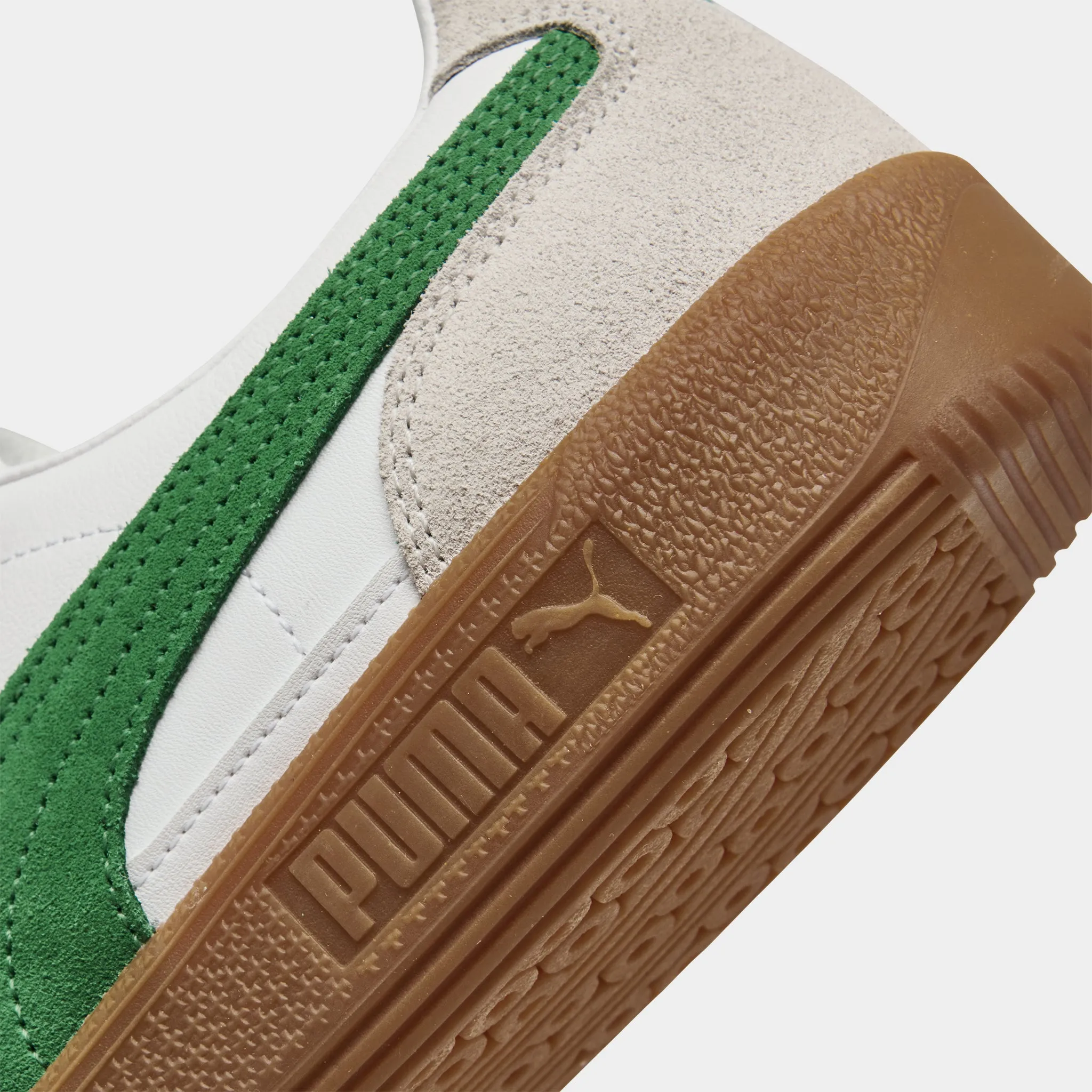 Puma Palermo Leather White / Green Puma Shoes