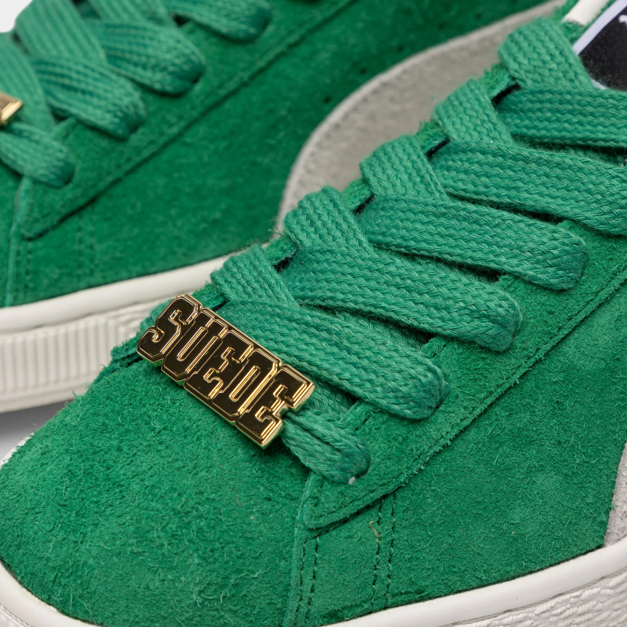 Puma Suede Fat Lace Archive Green / Warm White Puma Shoes