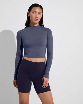 Rays Long Sleeve Top - Varsity sleek design swimwear for women, minimalist swim styles