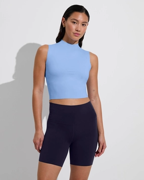 Rays Sleeveless Top - Blue Skies lightweight women's swimwear, chic swim outfits for beach