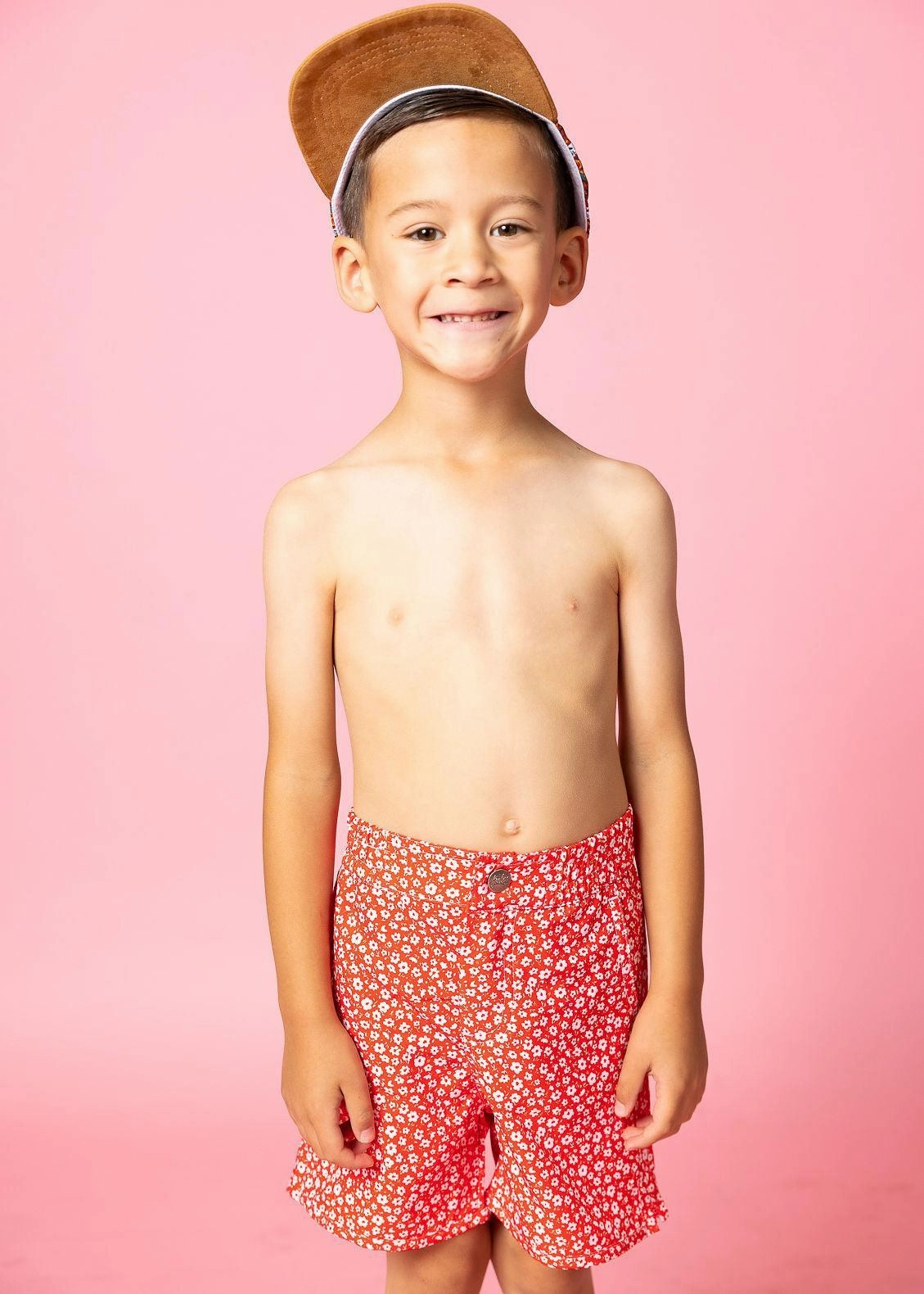 Red Ditsy Floral | Mini Boardies