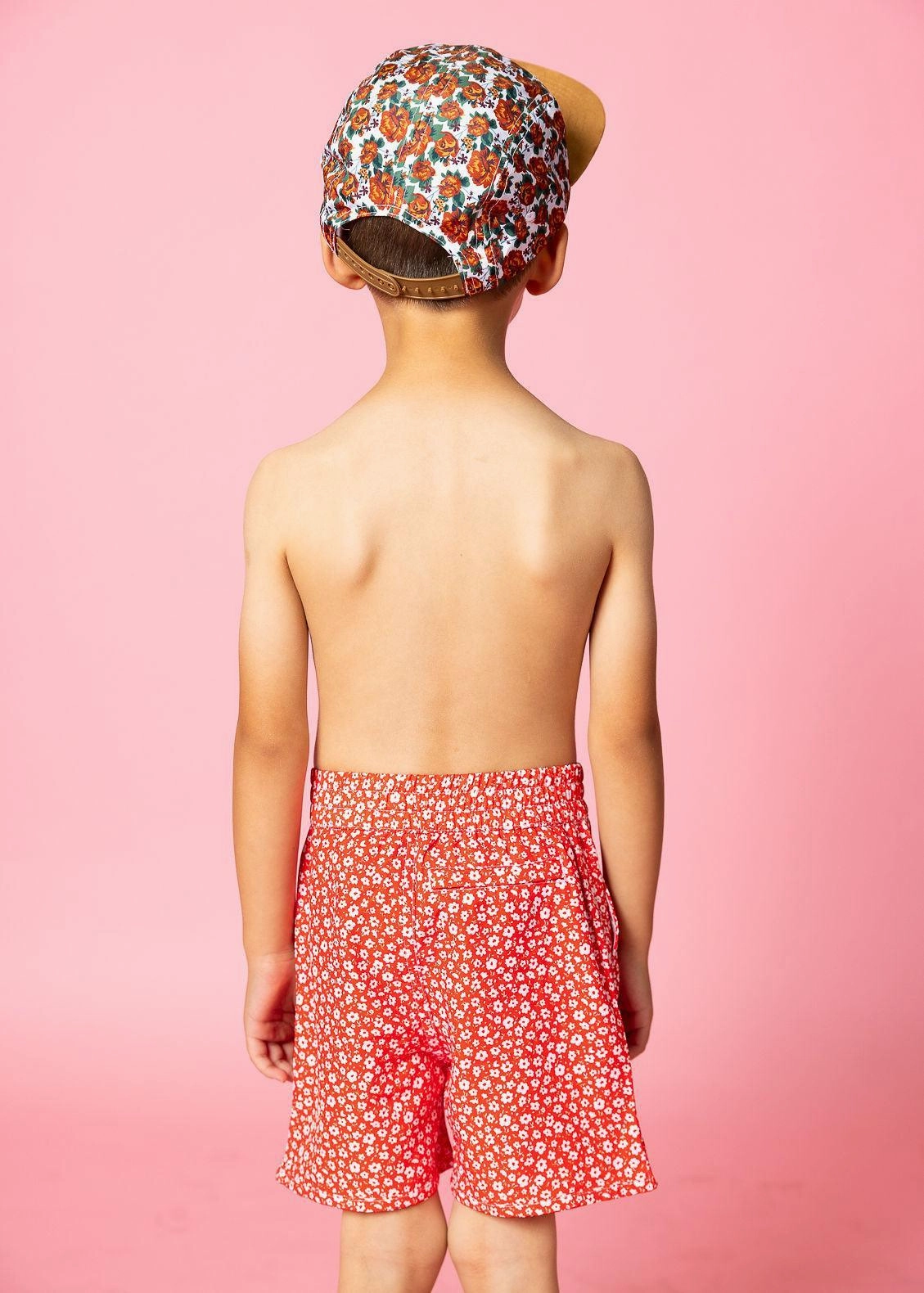 Red Ditsy Floral | Mini Boardies