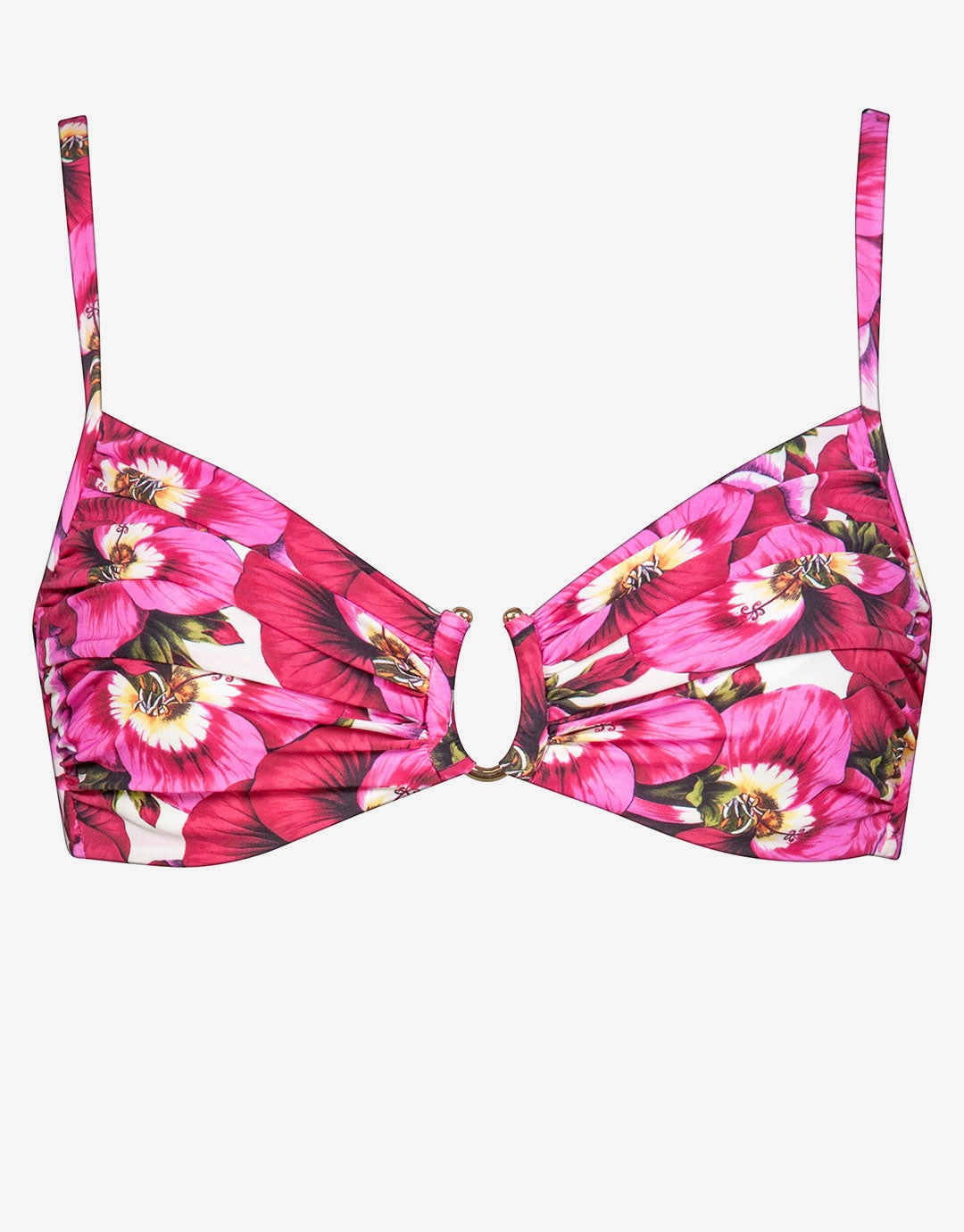 Revelation Underwired Bikini Top - Pansy Pink full coverage swim tops, cute bikini tops