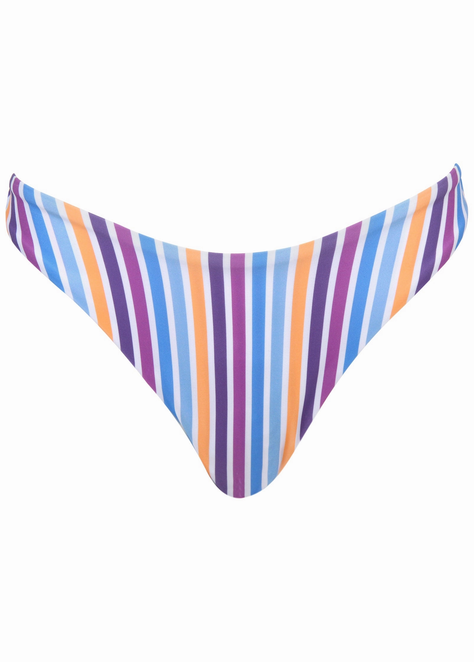Reversible Malibu Cheeky Bottom - Reversible Lollipop Stripe