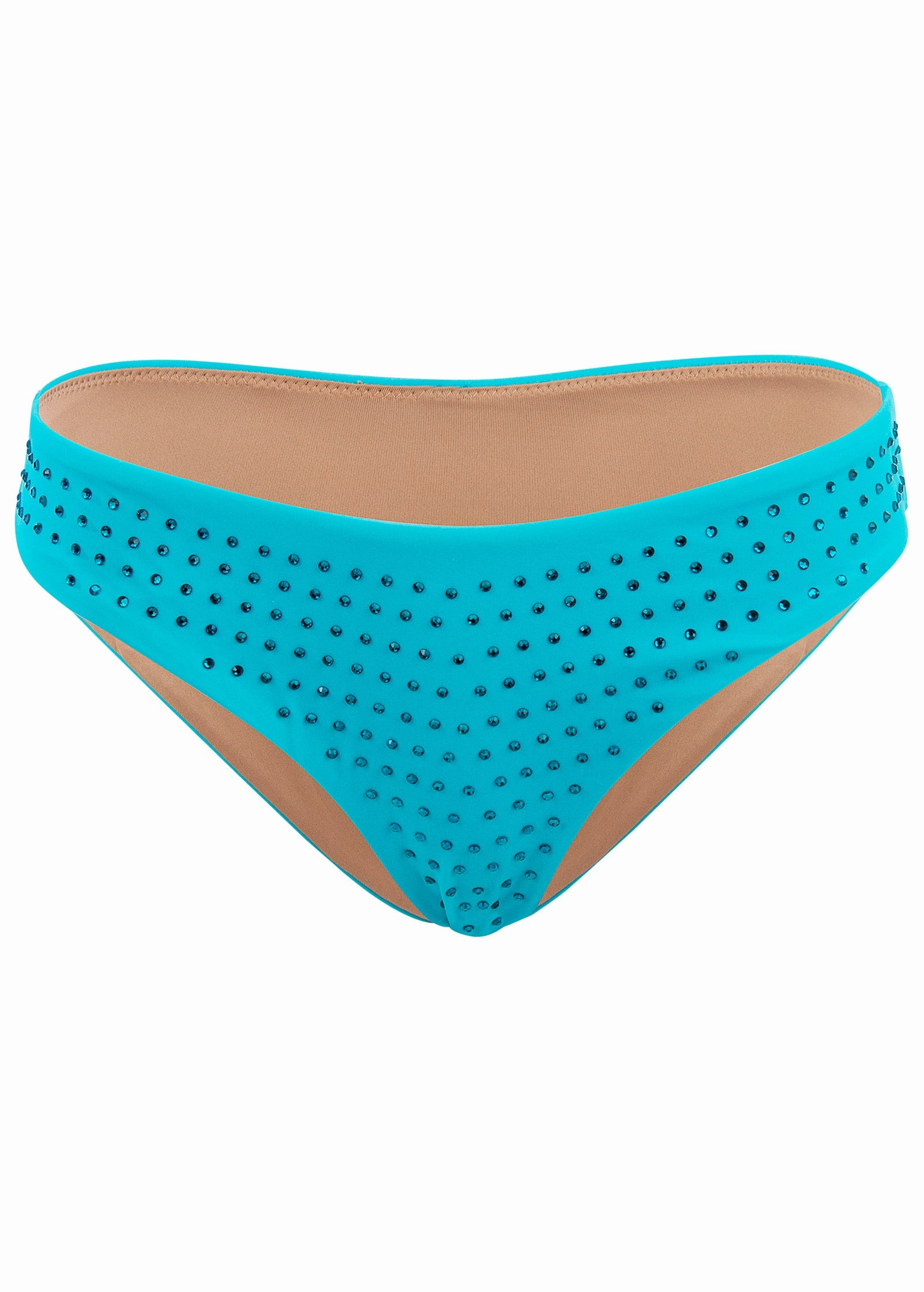 Rhinestone Bikini Bottom - Aqua Reef