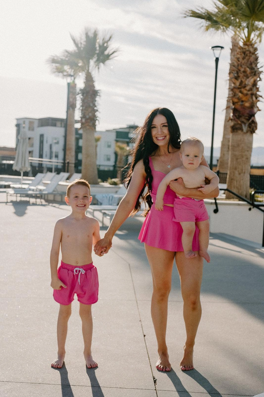 Ribbed Azalea Pink | Baby Euro Shorts