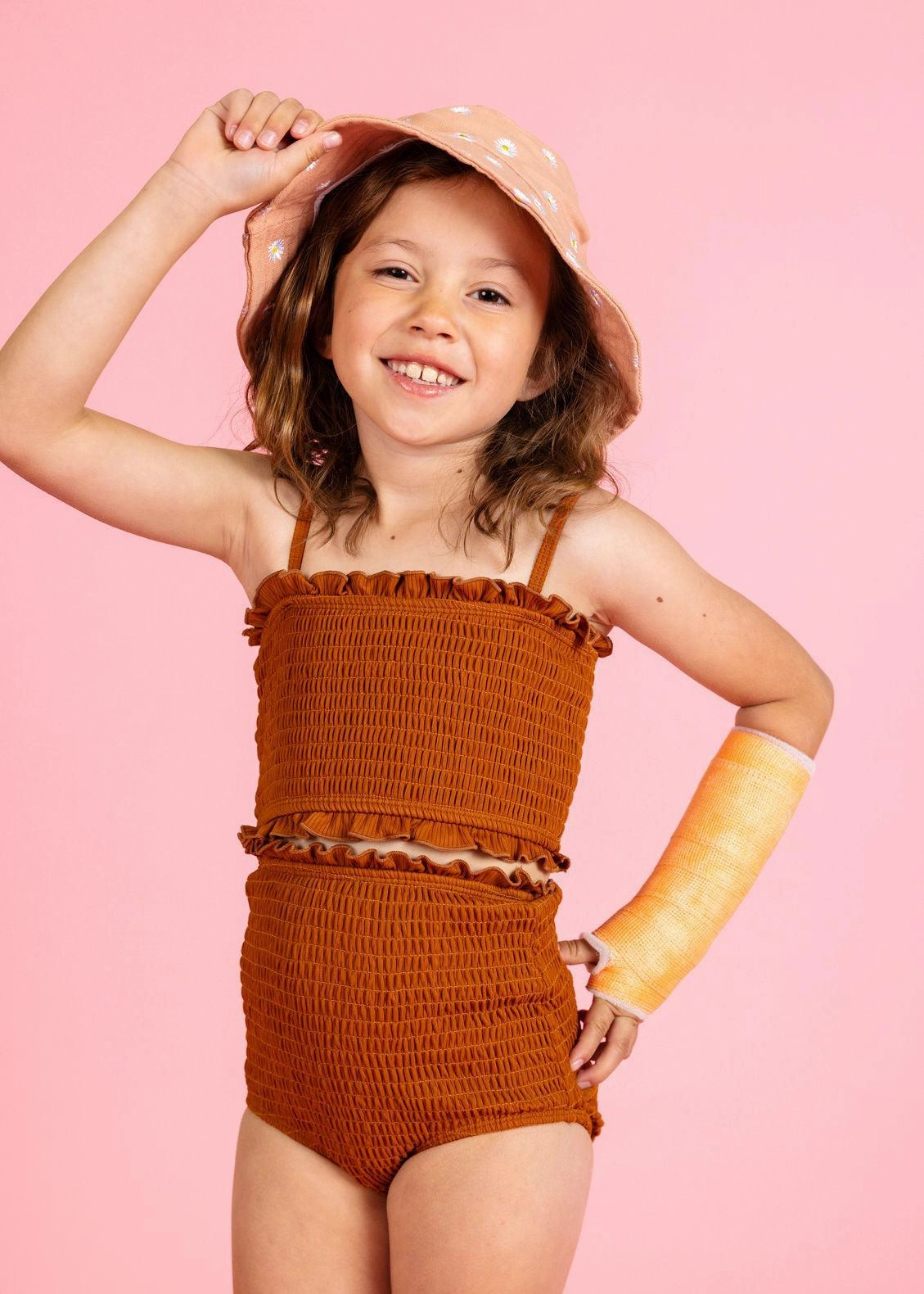 Ribbed Caramel | Mini Bandeau Top