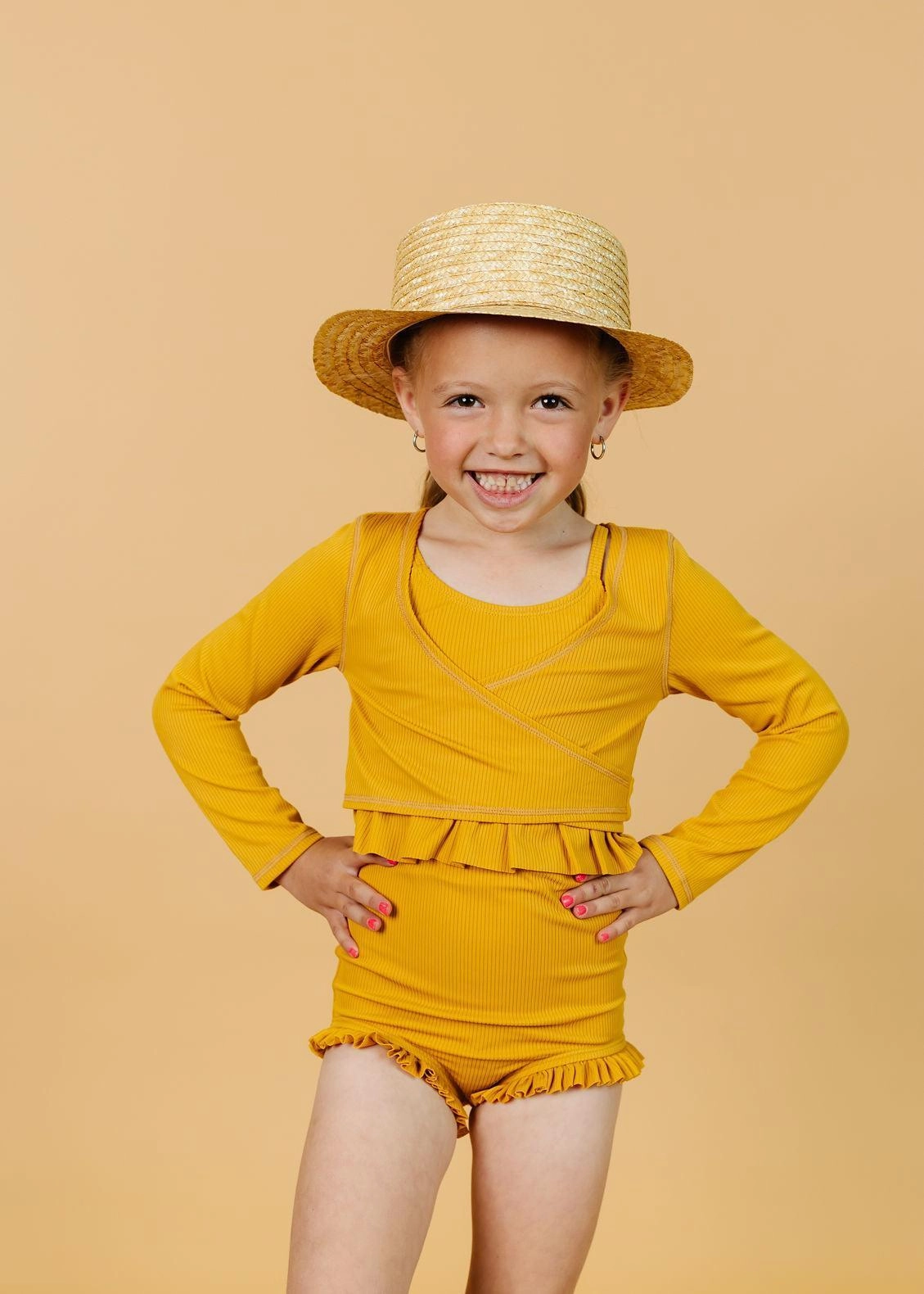 Ribbed Golden | Mini All Ruffled Up Bottoms
