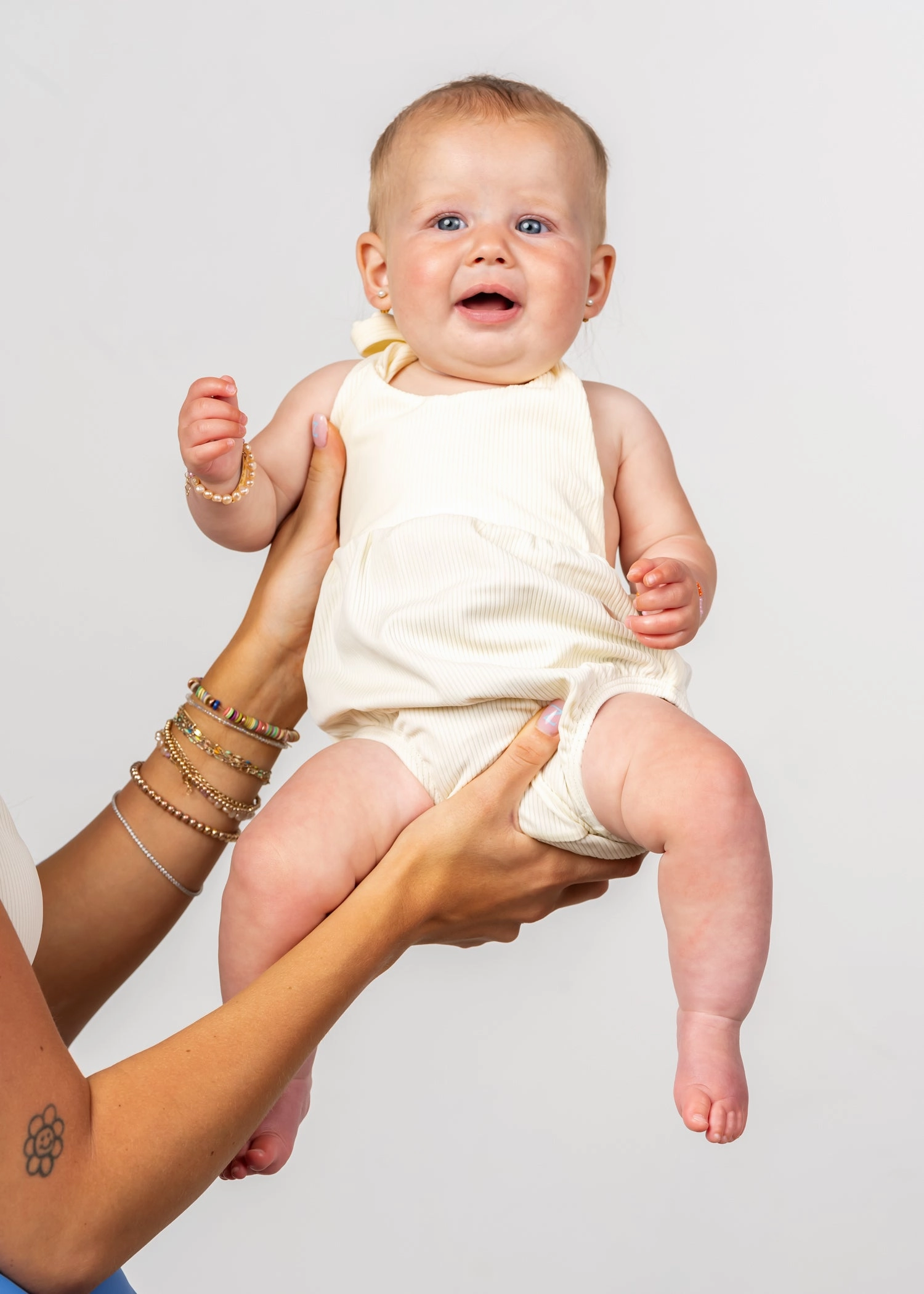 Ribbed Ivory | Baby Romper One-Piece