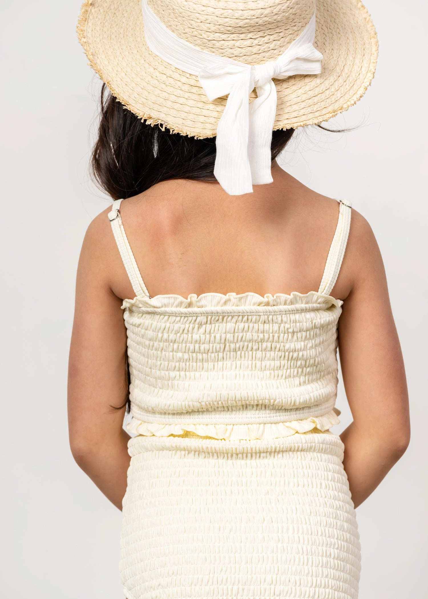 Ribbed Ivory | Mini Bandeau Top