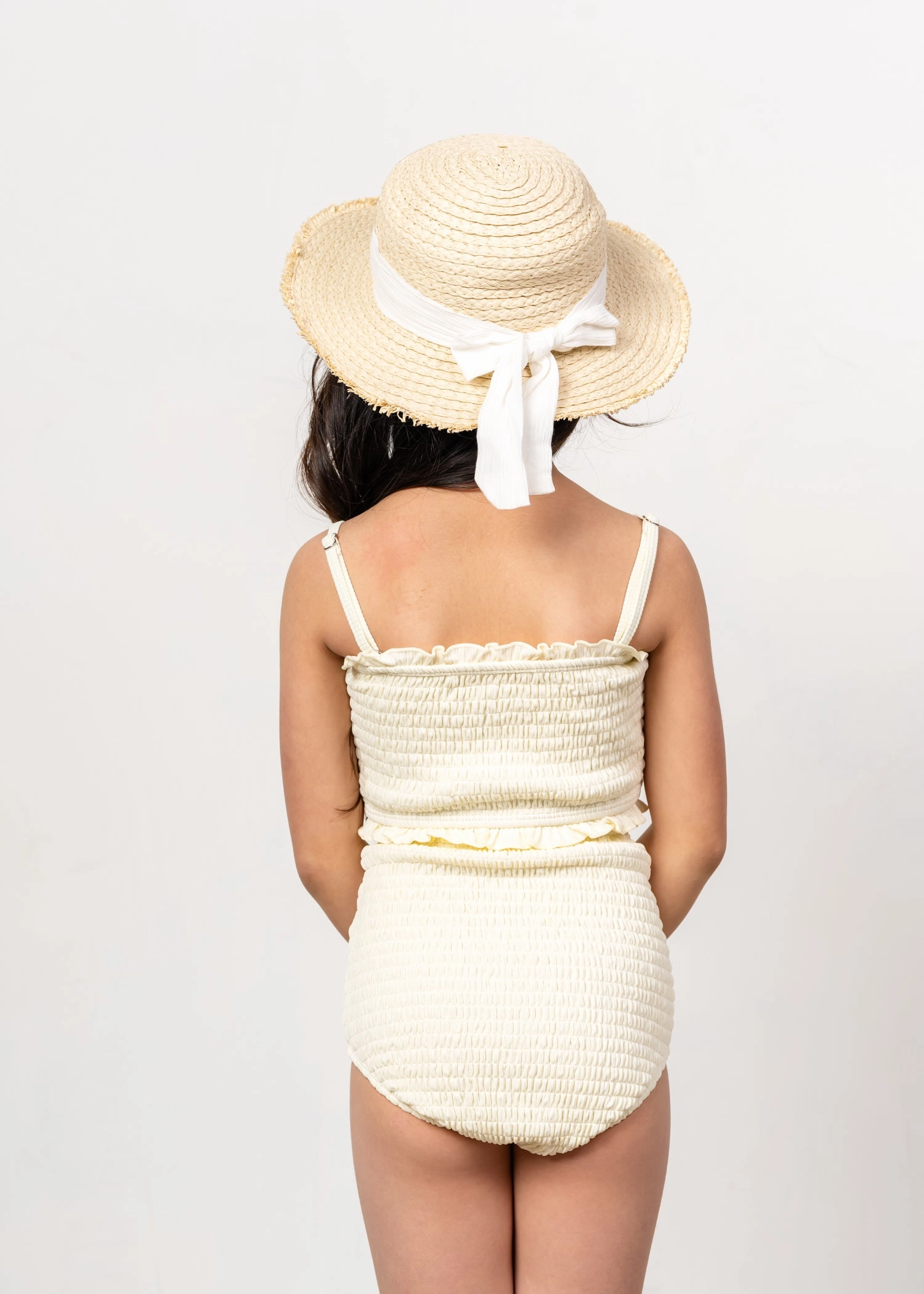 Ribbed Ivory | Mini Bandeau Top