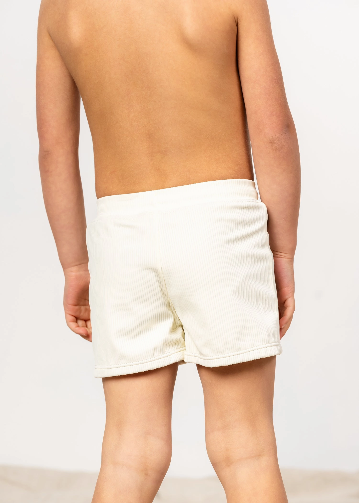 Ribbed Ivory | Mini Euro Shorts