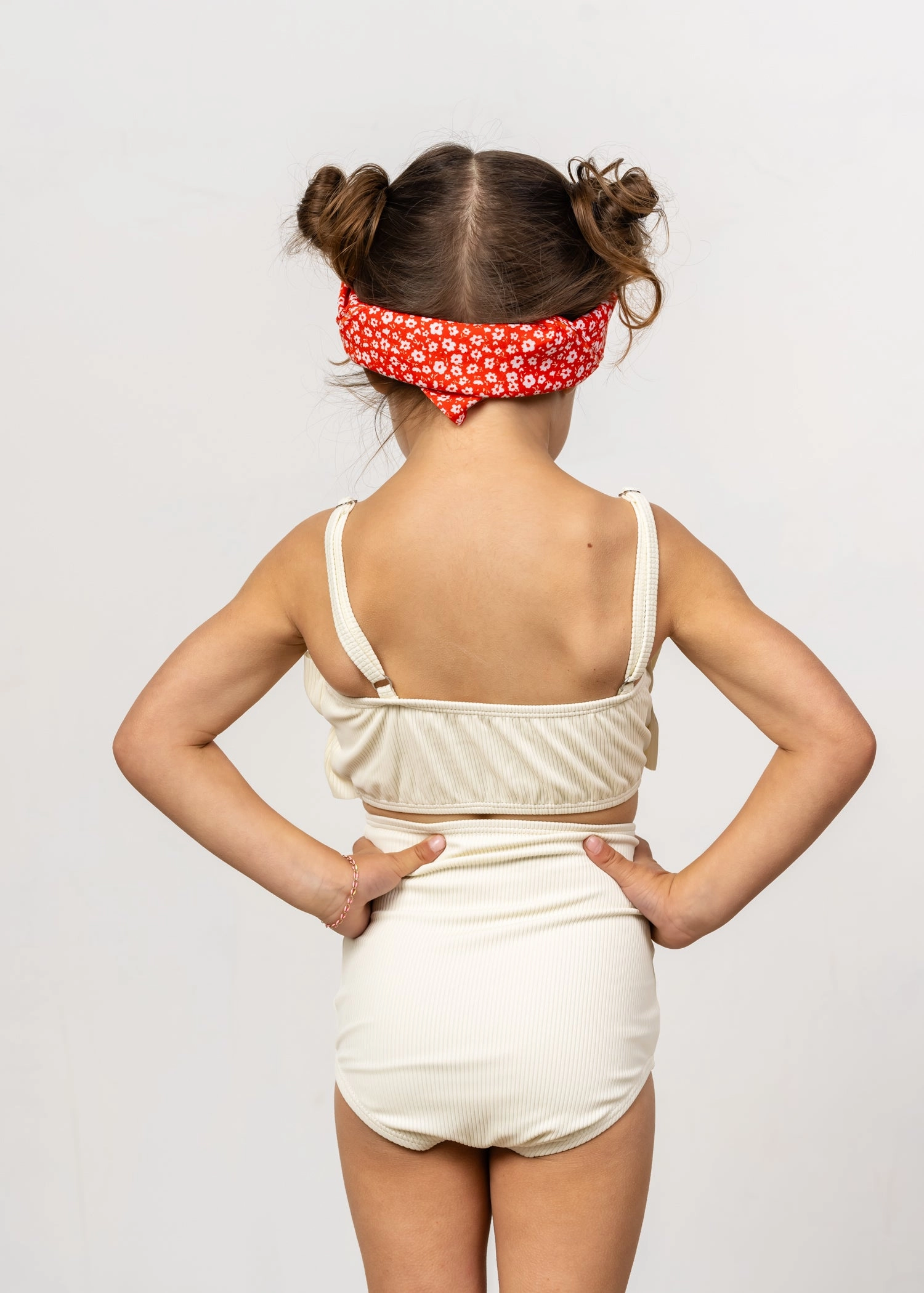 Ribbed Ivory | Mini High-Waisted Bottoms